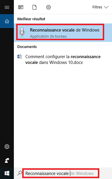 configurer la reconnaissance vocale dans Windows 10
